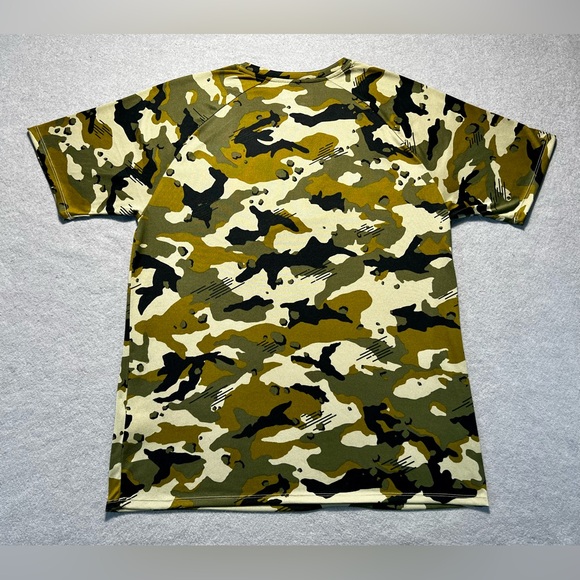 Nike Dri-Fit Camo T-Shirt Men’s Large Green Brown Athletic Training Tee - Picture 4 of 6